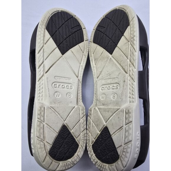 Crocs Women’s Beach Line Boat Shoes Size 8 Brown Lightweight Loafer - Picture 4 of 14